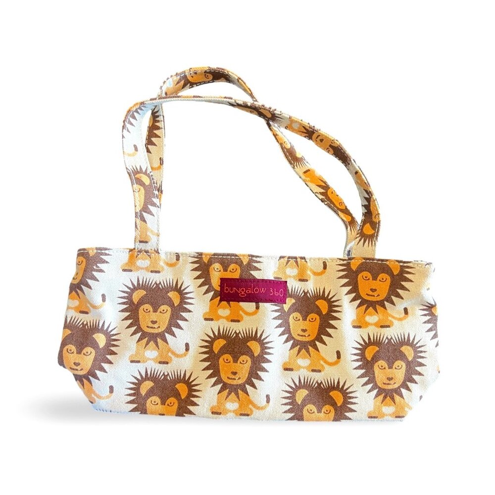 Bungalow 360 Lion Print Canvas Tote